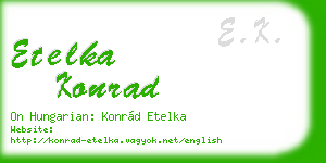 etelka konrad business card