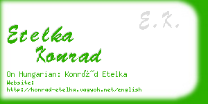 etelka konrad business card